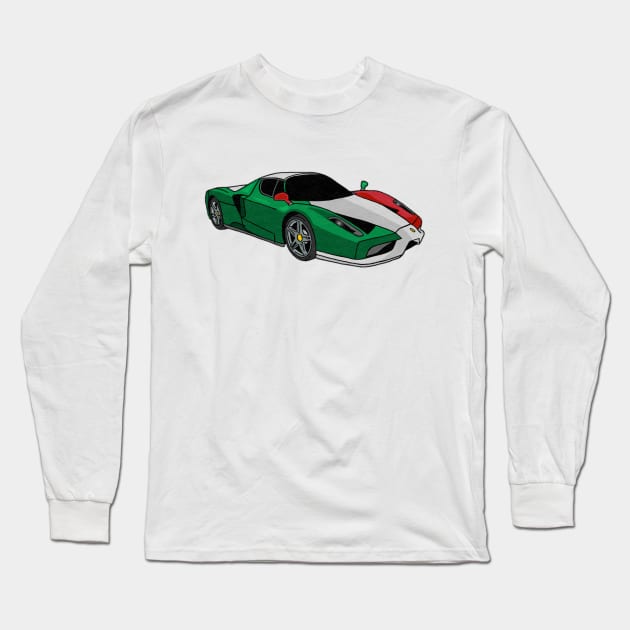 Ferrari Enzo Long Sleeve T-Shirt by Dwils7924